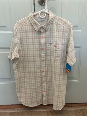 Men’s Columbia Short-Sleeve Plaid Shirt